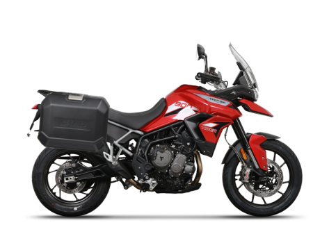 Kituri complete TERRA Shad - Set complet cutii aluminiu laterale, 36L / 47L SHAD TERRA NEGRU, include kit montare SHAD TRIUMPH Tiger 900
