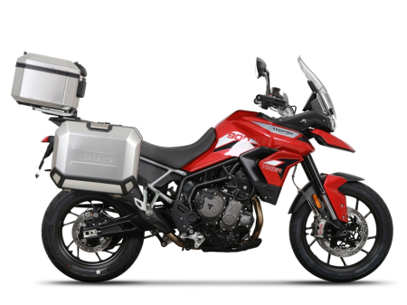 Set complet cutii aluminiu Shad Terra, 48L topcase 36L / 47L side cases,include placa si kit montare SHAD TRIUMPH Tiger 900 [19]