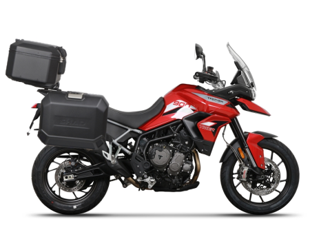 Kituri complete TERRA Shad - Set complet cutii aluminiu Shad Terra, 48L topcase 36L / 47L side cases,include placa si kit montare SHAD TRIUMPH Tiger 900