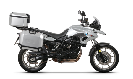 TRANSPORT & DEPOZITARE - Set complet de cutii aluminiu SHAD TERRA, 48L cutie centrala si 36L / 47L cutii laterale, incluzand set de montaj si placa SHAD BMW F 650 GS / F 700 GS/ F 800 GS (2008 - 2018)