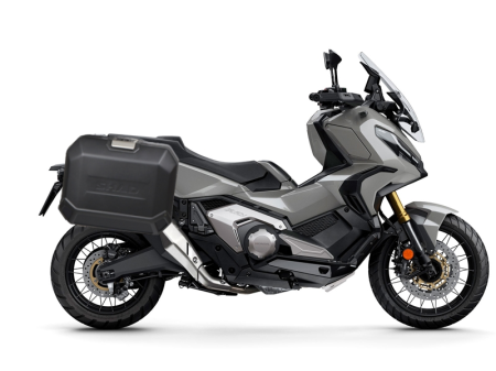 TRANSPORT & DEPOZITARE - Set complet de cutii de aluminiu 47L / 47L SHAD TERRA NEGRU, incluzand kit montaj SHAD HONDA X-ADV 750