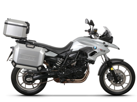 TRANSPORT & DEPOZITARE - Set complet de cutii de aluminiu SHAD TERRA, 37L cutie centrala si 36L / 47L cutii laterale, incluzand set de montaj si placa SHAD BMW F 650 GS/ F 700 GS/ F 800 GS