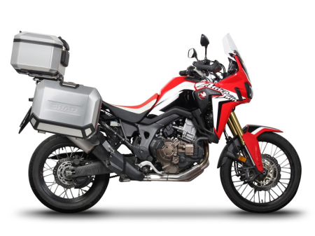 TRANSPORT & DEPOZITARE - Set complet de cutii de aluminiu SHAD TERRA, 37L cutie centrala si 36L / 47L cutii laterale, incluzand set de montaj si placa SHAD HONDA CRF 1000 Africa Twin