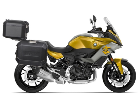 TRANSPORT & DEPOZITARE - Set complet de cutii de aluminiu, SHAD TERRA NEGRU, 48L cutie centrala si 47L / 47L cutii laterale, incluzand kit de montaj si placa SHAD BMW F 900 XR