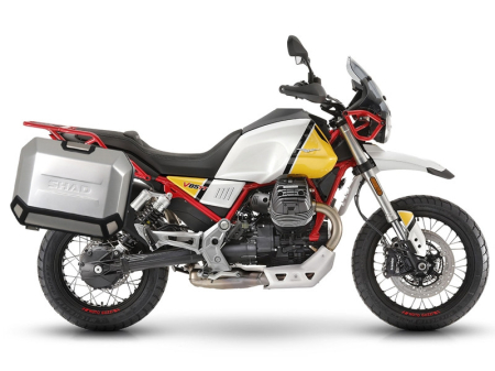 Kituri complete TERRA Shad - Set complet de cutii laterale de aluminiu, SHAD TERRA, 36L / 47L, incluzand kit de montaj SHAD MOTO GUZZI V 85 TT