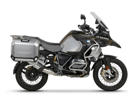 Kituri complete TERRA Shad - Set complet de cutii laterale de aluminiu, SHAD TERRA, 36L / 47L, incluzand kit de montaj SHAD R 1200 GS/ R 1200 GS Adventure/ R 1250 GS/ R 1250 GS Adventure