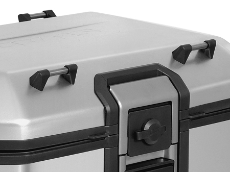 Complete set of aluminum cases SHAD TERRA, 55L topcase + 36L / 47L side cases, including mounting kit and plate SHAD Aprilia Tuareg 660 [10]