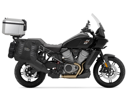 Kituri complete TERRA Shad - Set complet de genti laterale adventure SHAD TERRA TR40 si topcase din aluminiu SHAD TERRA 55L, incluzand kitul de montaj SHAD Harley Davidson Pan America 1250