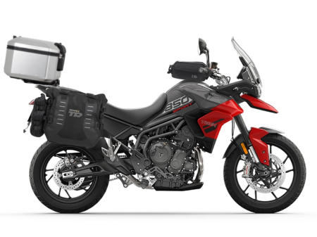 Kituri complete TERRA Shad - Set complet de genti laterale adventure SHAD TERRA TR40 si topcase din aluminiu SHAD TERRA 55L, incluzand kitul de montaj SHAD TRIUMPH Tiger 900
