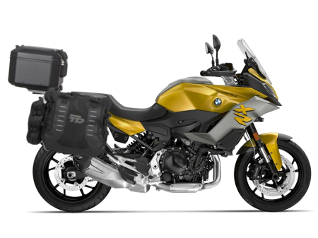 TRANSPORT & DEPOZITARE - Set complet de genti laterale adventure SHAD TERRA TR40 si topcase din aluminiu SHAD TERRA BLACK 48L, incluzand kitul de montaj SHAD BMW F 900 XR