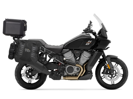 Kituri complete TERRA Shad - Set complet de genti laterale adventure SHAD TERRA TR40 si topcase din aluminiu SHAD TERRA BLACK 48L, incluzand kitul de montaj SHAD Harley Davidson Pan America 1250