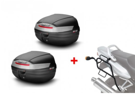 Top case - Set complet genti laterale Shad SH37 + kit de fixare Master