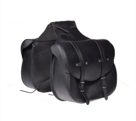GENTI SI BAGAJE - Set genti laterale piele chopper cruiser custom moto coburi
