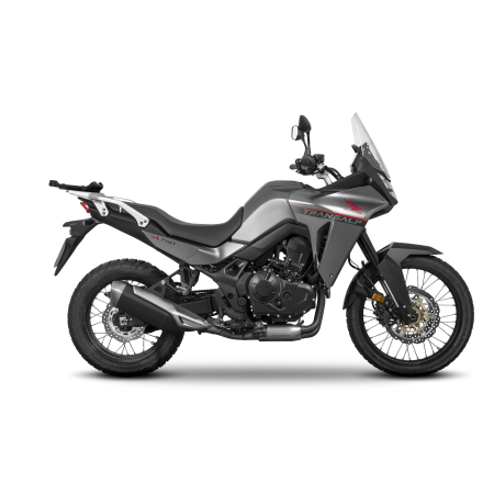 Set of SHAD TERRA TR40 adventure saddlebags and SHAD TERRA aluminium top case TR55 PURE BLACK, including mounting kit SHAD HONDA TRANSALP 750 [6]