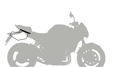 TRANSPORT & DEPOZITARE - Side bag holders SHAD pentru KTM Duke 390 2024-2026, KTM Duke 125 2024-2026