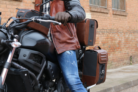 Side bag SHAD CAFE RACER SR38 10l Brown [7]