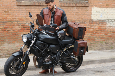 Side bag SHAD CAFE RACER SR38 10l Brown [9]