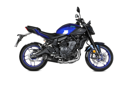 Sistem de evacuare complet 2x1 MIVV DELTA RACE Negru pentru YAMAHA MT-07 700 2025-2026 [1]
