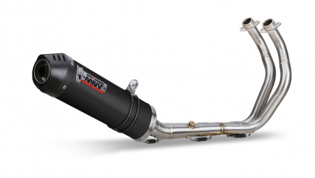 EVACUARE - Sistem de evacuare complet 2x1 MIVV OVAL Carbon/Capac carbon SMALL