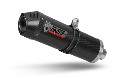 EVACUARE - Sistem de evacuare complet 2x1 MIVV OVAL Carbon with carbon cap pentru KAWASAKI Z 650 2024-2026, KAWASAKI Ninja 650 2024-2026