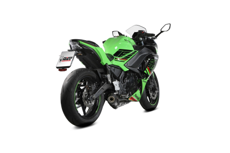Sistem de evacuare complet 2x1 MIVV OVAL Carbon with carbon cap pentru KAWASAKI Z 650 2024-2026, KAWASAKI Ninja 650 2024-2026 [2]