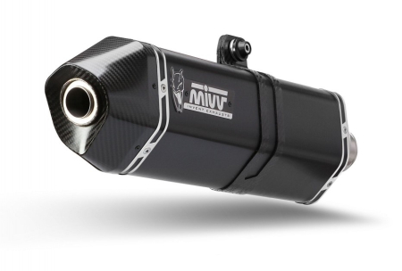 Evacuări Mivv - Sistem de evacuare complet 2x1 MIVV SPEED EDGE negru otel pentru YAMAHA MT-07 Tracer / Tracer 700 2016-2024, YAMAHA Tracer 7 2016-2024