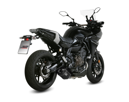 Sistem de evacuare complet 2x1 MIVV SPEED EDGE negru otel pentru YAMAHA MT-07 Tracer / Tracer 700 2016-2024, YAMAHA Tracer 7 2016-2024 [2]
