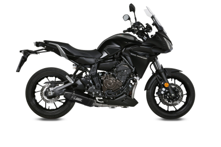 Sistem de evacuare complet 2x1 MIVV SPEED EDGE negru otel pentru YAMAHA MT-07 Tracer / Tracer 700 2016-2024, YAMAHA Tracer 7 2016-2024 [1]