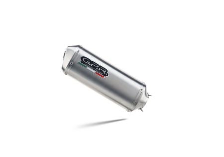 Slip-on exhaust GPR SATINOX Brushed Stainless steel including removable db killer and link pipe [1]