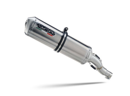 Slip-on exhaust GPR SATINOX Brushed Stainless steel including removable db killer and link pipe [2]