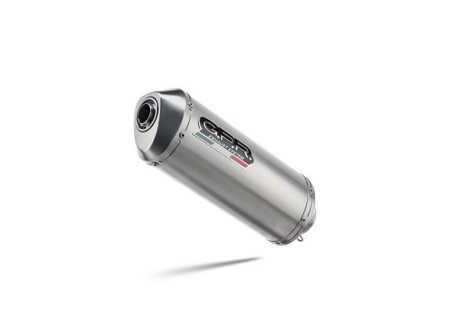 EVACUARE - Slip-on exhaust GPR SATINOX Brushed Stainless steel including removable db killer and link pipe