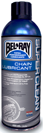 ULEIURI & INTRETINERE - Spray de lubrifiat lantul Bel-Ray SUPERCLEAN CHAIN LUBRICANT (spray 400ml)