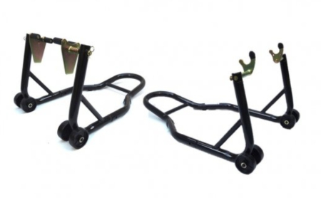 Stander - Set Stand MOTION STUFF fata + spate cu suporți V stander moto