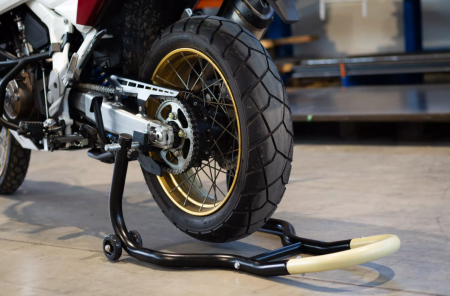 Stand suport spate pentru motocicletă - pentru bascula [6]