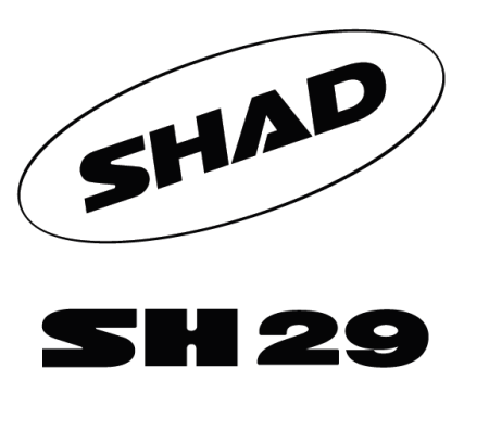 Accesorii cutii Shad - Stickers SHAD Alb for SH29
