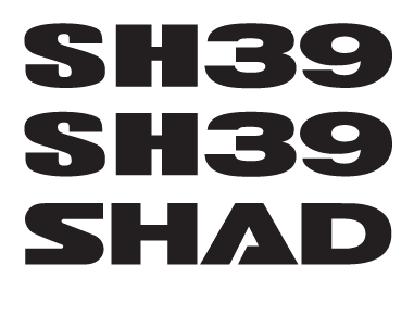 TRANSPORT & DEPOZITARE - Stickers SHAD D1B39ETR for SH39