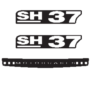 Accesorii cutii Shad - Stickers SHAD for SH37