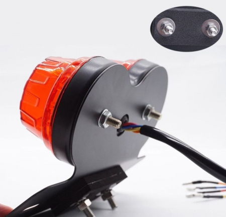 Stop dublu led poziție frana  semnale cu suport moto atv scuter motocicleta [3]