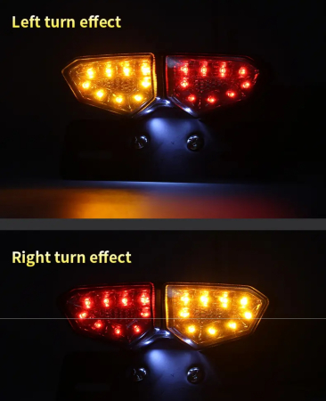 Stop dublu led poziție frana  semnale cu suport moto atv scuter motocicleta [6]