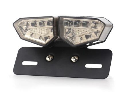 Stop spate/iluminat numar - Stop dublu led poziție frana  semnale cu suport moto atv scuter motocicleta