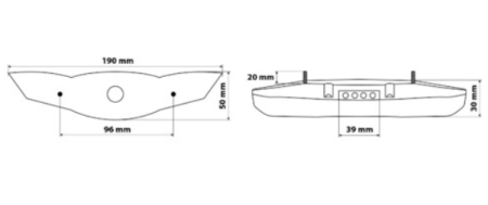 Stop led poziție frana  semnale cu suport moto atv scuter motocicleta Dedon [4]