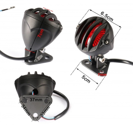 Stop moto led retro caffe racer custom chopper cruiser bobber [5]