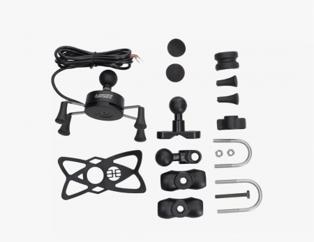 Suport moto telefon cu încărcător universal RAM scuter atv [5]