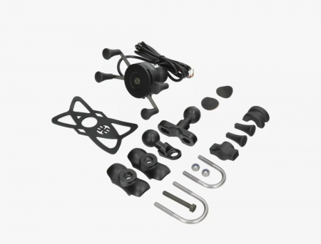 Suport moto telefon cu încărcător universal RAM scuter atv [4]