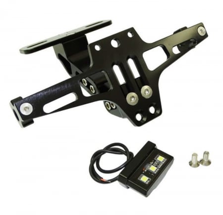 Plasticuri Enduro/Mx - Suport numar moto reglabil aluminiu iluminat led scuter atv