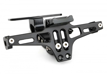 Suport numar moto reglabil aluminiu iluminat led scuter atv [5]