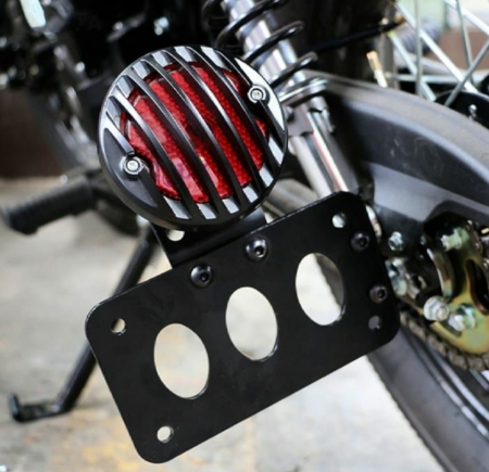 Suport număr stop moto custom chopper cafe racer bobber harley [5]
