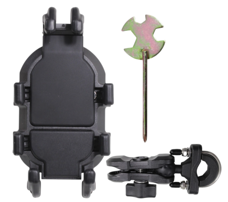 SUPORT TELEFON MOTO ATV POWER FORCE PE GHIDON cu amortizor vibratii [1]