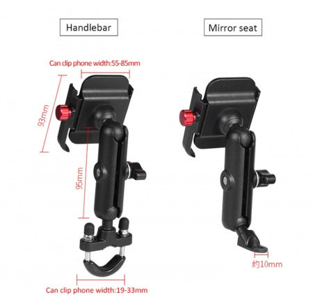 Suport telefon Motowolf moto cu încărcare usb motocicleta atv [4]