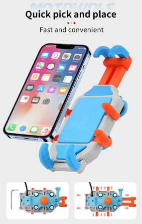 Suport telefon wireless usb moto ATV antivibratii [6]